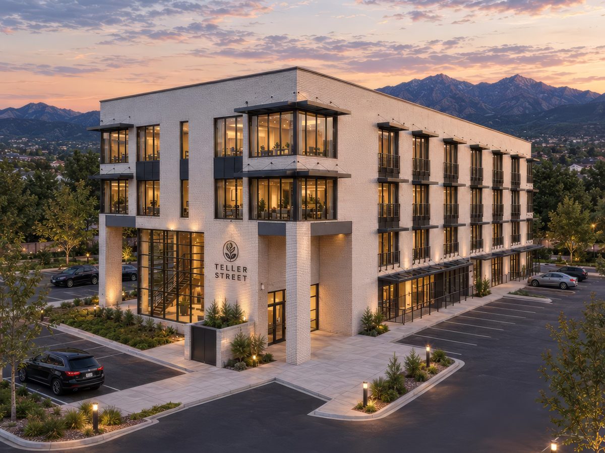 3595 S Teller St at dusk
